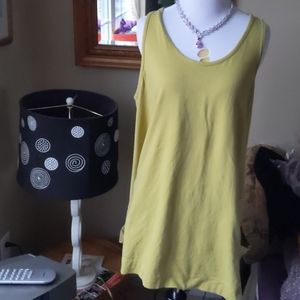 Lime green sleeveless tunic